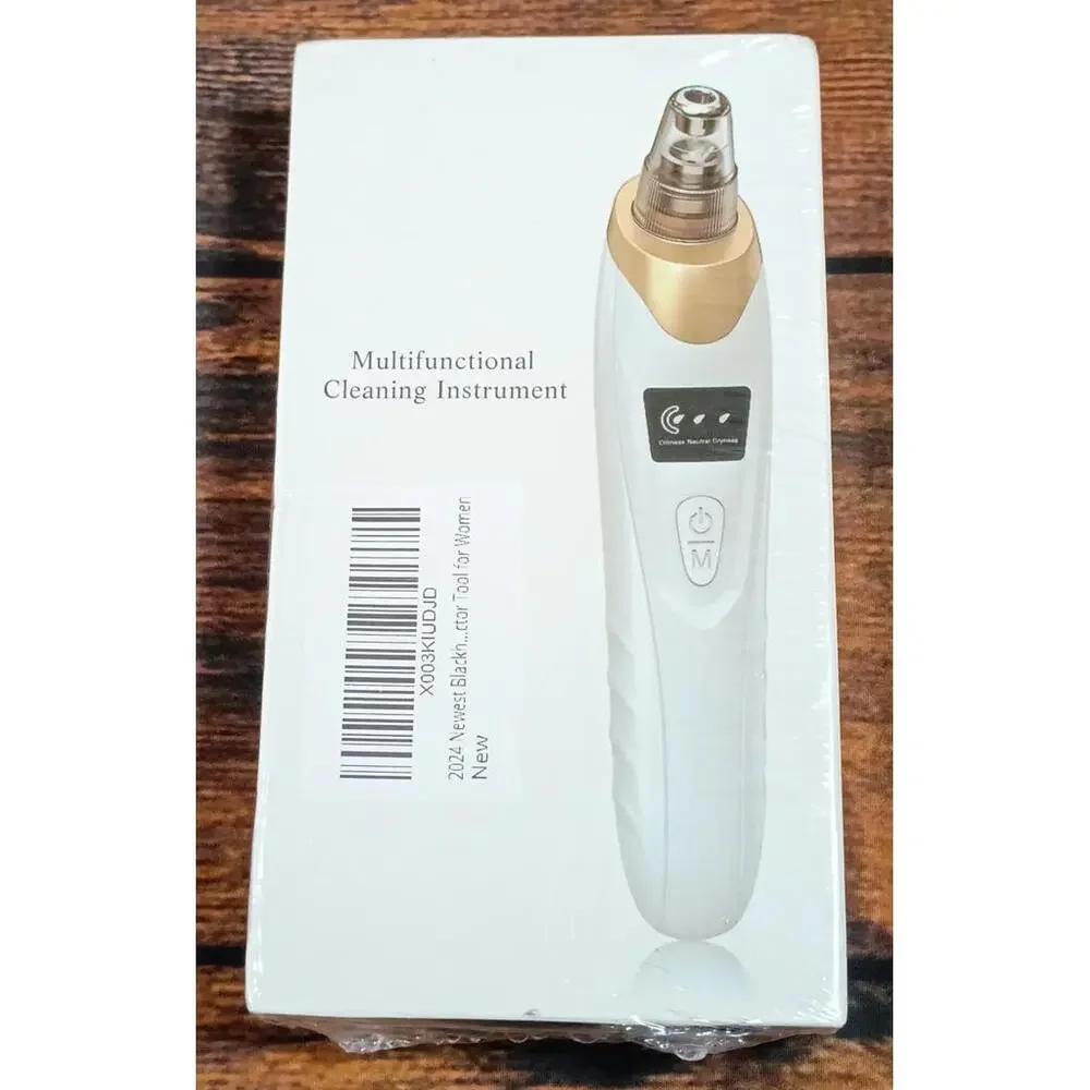 Multifunctional Facial Cleaning Instrument with Suction and LED Indicators